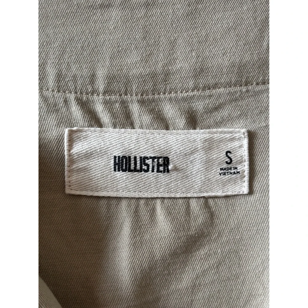 Hollister Mens Los Angeles Sportswear Baseball Jersey Shirt Khaki Tan Small - Picture 5 of 6